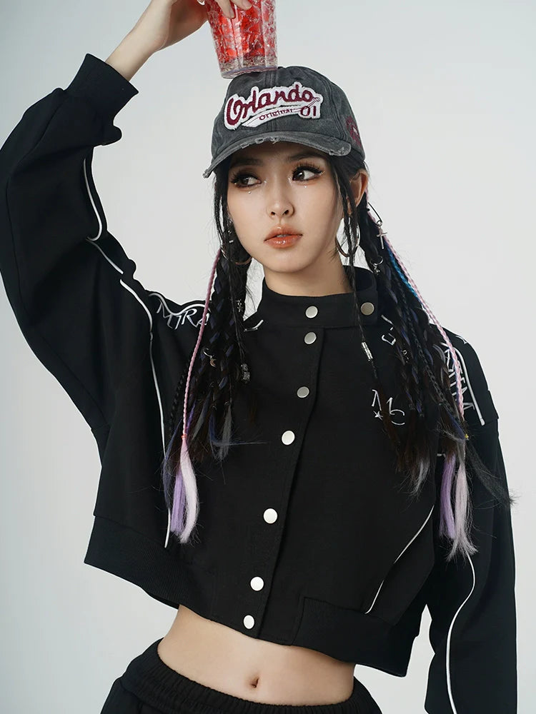 MCMiracle Jazz Dance High Waist Long Sleeves Short Jacket KT2998