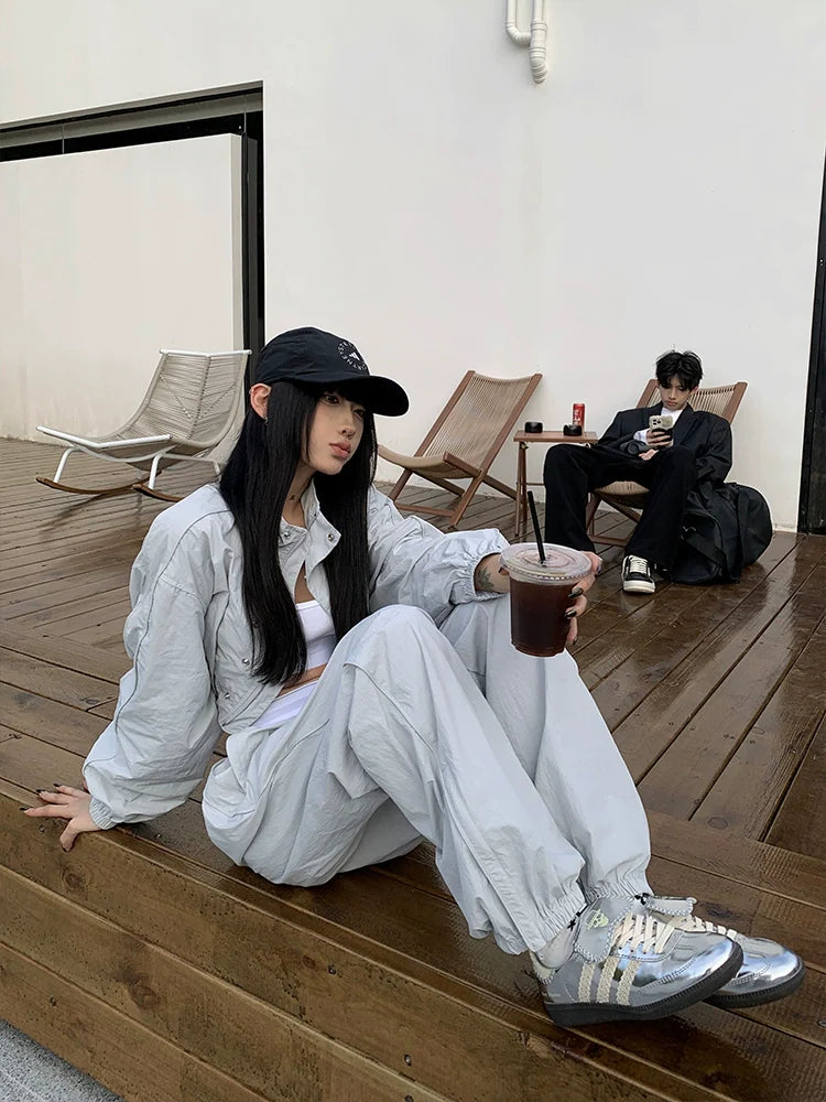 SFS Slim Parachute Assault Jacket Cardigan+Pants Set KT3174