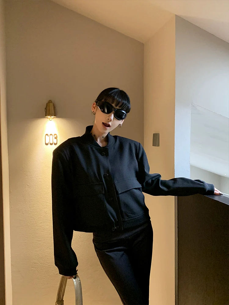 SFS Short Padded Jacket New Wild Black Top KT3173