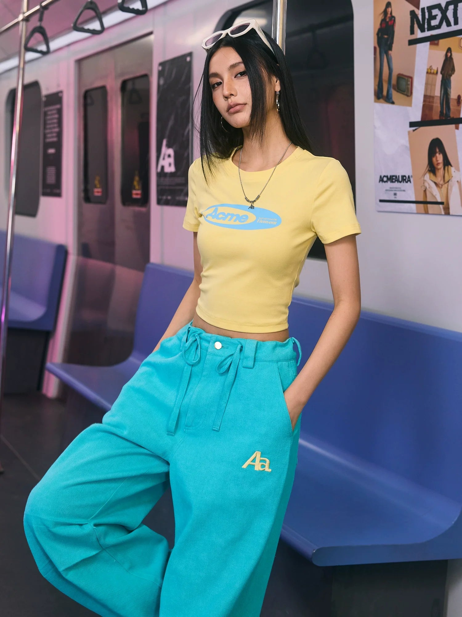 AcmeAura® High Waisted Slimming Casual Sports Wide Leg Pants KT3102