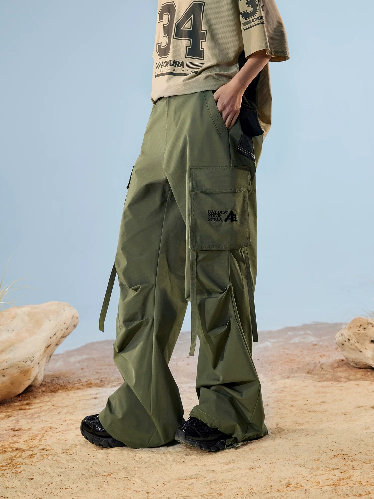 AcmeAura® Jazz Dance Quick Drying Wide Legs Long Pants KT3143