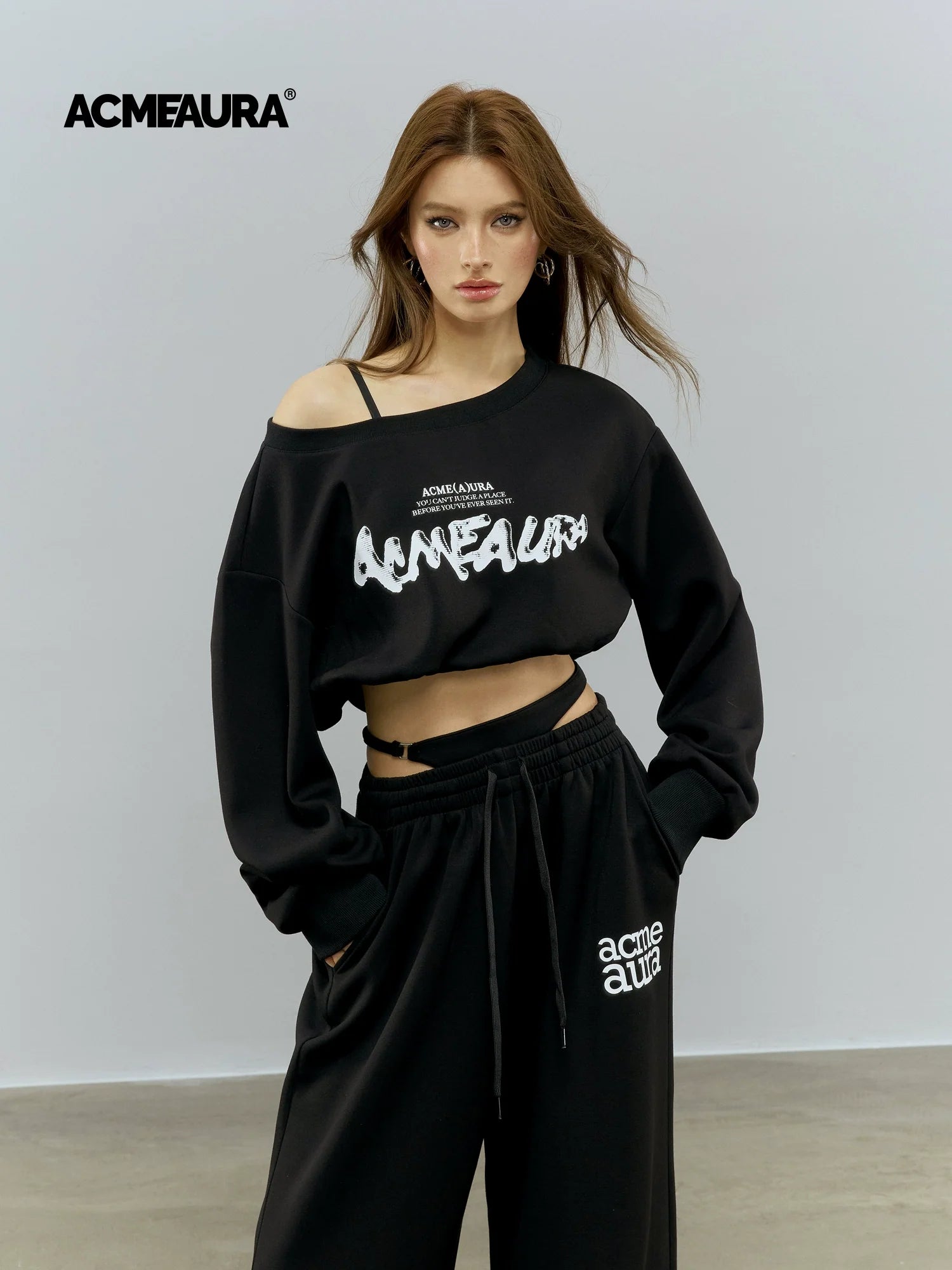 AcmeAura® Jazz Shoulder Short High Waist Top KT3216