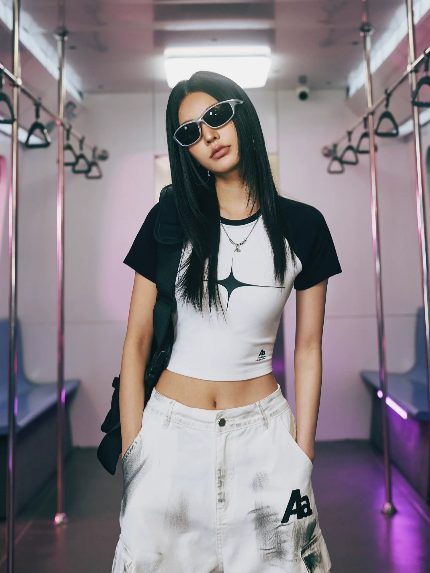 AcmeAura® Exposed Navel Tight Short Sleeved T-shirt KT3150