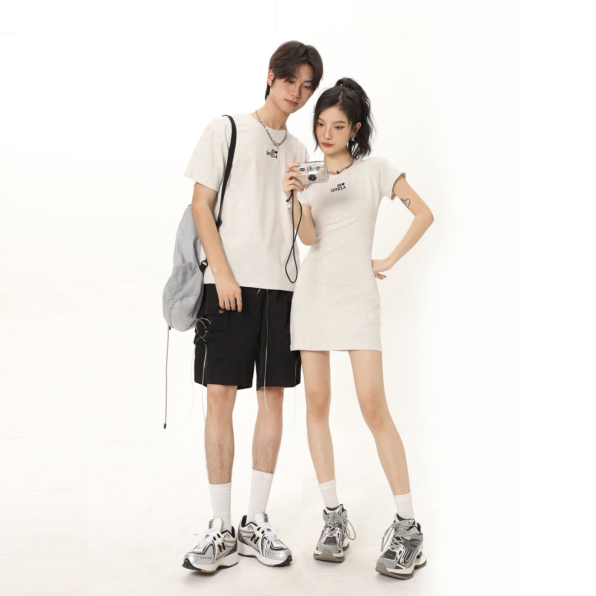 CHGG Letter Embroidered Spicy Girl Dress KT1501