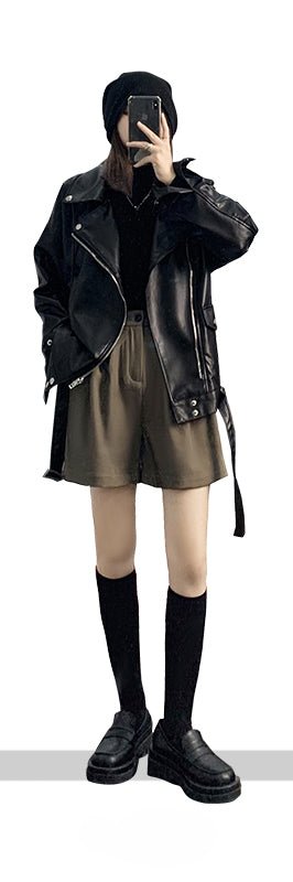 CHGG Loose Warm Street Short Jacket KT2612