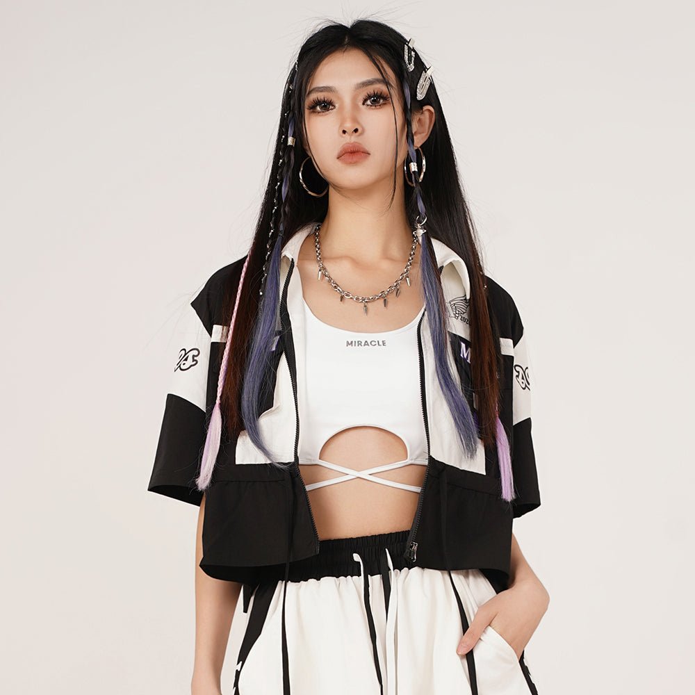 MC Miracle Letter Short Sportswear Coat KT1743