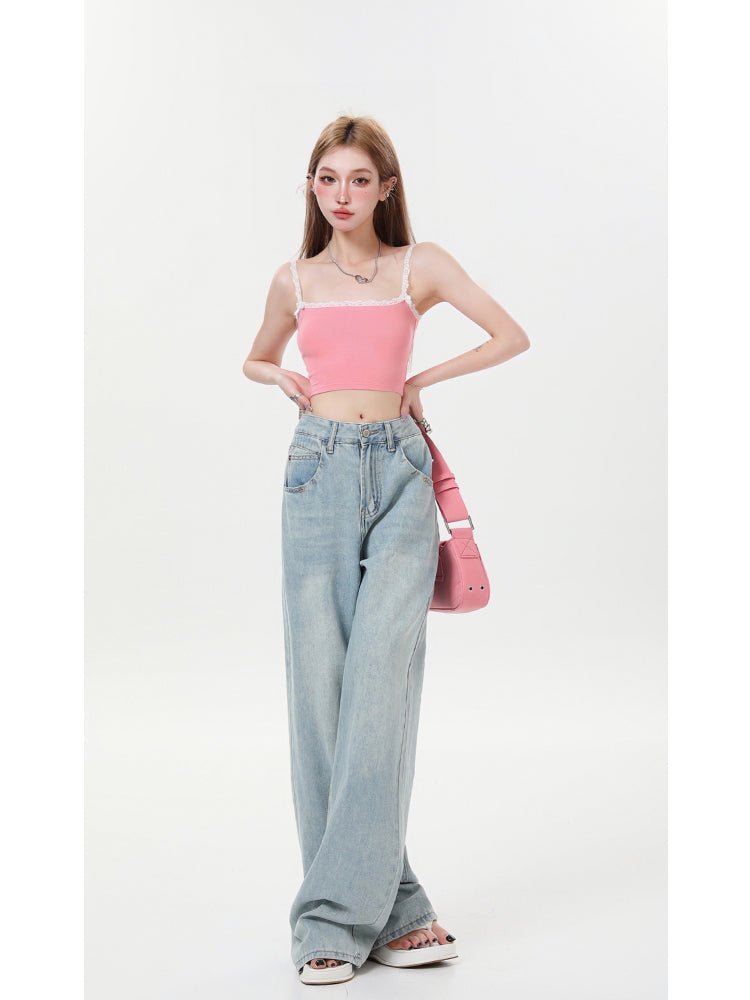 VWP Spicy Girl Wide Leg Loose Fit Jeans KT1353